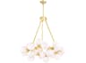 CWI Lighting Arya 25-Light Satin Gold Globe Chandelier