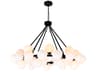 CWI Lighting Arya 45-Light Black Globe Chandelier