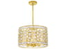 CWI Lighting Belinda 4-Light Champagne Gold Chandelier