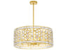 CWI Lighting Belinda 6-Light Champagne Gold Chandelier