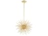 CWI Lighting Savannah 6-Light Gold Leaf Sputnik Pendant