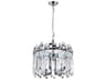 CWI Lighting Henrietta 4-Light Chrome Chandelier
