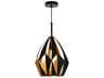 CWI Lighting Oxide 1-Light Black Copper Geometric Pendant
