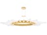 CWI Lighting Collar 28-Light Satin Gold Chandelier