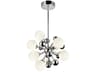 CWI Lighting Element 8-Light Polished Nickel Globe Sputnik Pendant