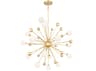 CWI Lighting Element 17-Light Sun Gold Globe Sputnik Pendant