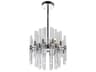 CWI Lighting Miroir 6-Light Polished Nickel Linear Chandelier