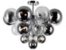 CWI Lighting Pallocino 10-Light Chrome Globe Semi Flush Mount