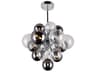 CWI Lighting Pallocino 8-Light Chrome Globe Chandelier