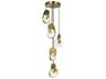 CWI Lighting Tranche Brushed Brass Geometric Pendant