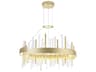 CWI Lighting Millipede Satin Gold Linear Round Pendant