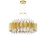 CWI Lighting Cityscape 18-Light Satin Gold Round Chandelier
