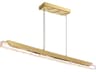 CWI Lighting Valira Brass Linear Island Pendant