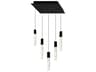 CWI Lighting Greta Black Linear Mini Pendant