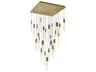 CWI Lighting Greta Brass Linear Pendant