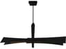 CWI Lighting Solara Black Linear Island Pendant