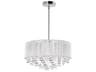 CWI Lighting Water Drop 9-Light Chrome Drum Chandelier