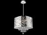 CWI Lighting Eternity 6-Light Stainless Steel Drum Chandelier