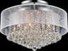 CWI Lighting Radiant 12-Light Chrome Traditional Drum Semi Flush Mount