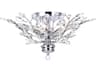 CWI Lighting Ivy 6-Light Chrome Semi Flush Mount