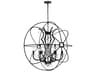 CWI Lighting Campechia 12-Light Brown Candelabra Globe Chandelier