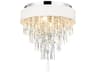 CWI Lighting Franca 4-Light Off White Flush Mount