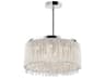 CWI Lighting Claire 10-Light Chrome Drum Pendant
