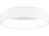 CWI Lighting Arenal White Round Flush Mount