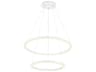 CWI Lighting Chalice White Round Tiered Pendant