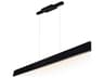 CWI Lighting Bellagio Black Linear Island Pendant