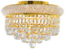 CWI Lighting Empire 3-Light Gold Traditional Flush Mount