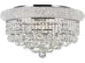 CWI Lighting Empire 8-Light Chrome Traditional Flush Mount