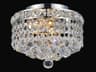 CWI Lighting Luminous 2-Light Chrome Traditional Flush Mount