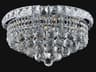 CWI Lighting Luminous 4-Light Chrome Traditional Flush Mount