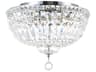 CWI Lighting Stefania 5-Light Chrome Traditional Flush Mount