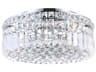 CWI Lighting Colosseum 4-Light Chrome Round Flush Mount