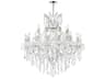 CWI Lighting Maria Theresa 25-Light Chrome Traditional Candelabra Chandelier