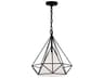 CWI Lighting Diamond 1-Light Black Geometric Pendant