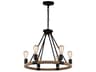 CWI Lighting Ganges 6-Light Black Pendant