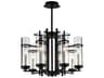 CWI Lighting Sierra 8-Light Black Cylinder Chandelier