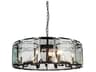 CWI Lighting Jacquet 18-Light Black Drum Chandelier