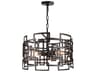 CWI Lighting Litani 3-Light Brown Geometric Pendant