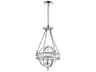 CWI Lighting Arkansas 3-Light Chrome Traditional Globe Chandelier