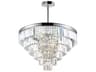 CWI Lighting Weiss 15-Light Chrome Tiered Chandelier