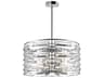 CWI Lighting Petia 6-Light Chrome Drum Pendant