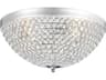 CWI Lighting Globe 4-Light Chrome Bowl Flush Mount