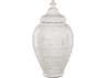 Currey & Company Virginal Antique White Jar