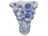 Currey & Company Coral Reef White Blue Vase