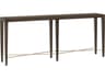 Currey & Company Verona Rectangular Wood Chanterelle Champagne Console Table