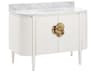 Currey & Company Briallen 48" Satin White Vanity